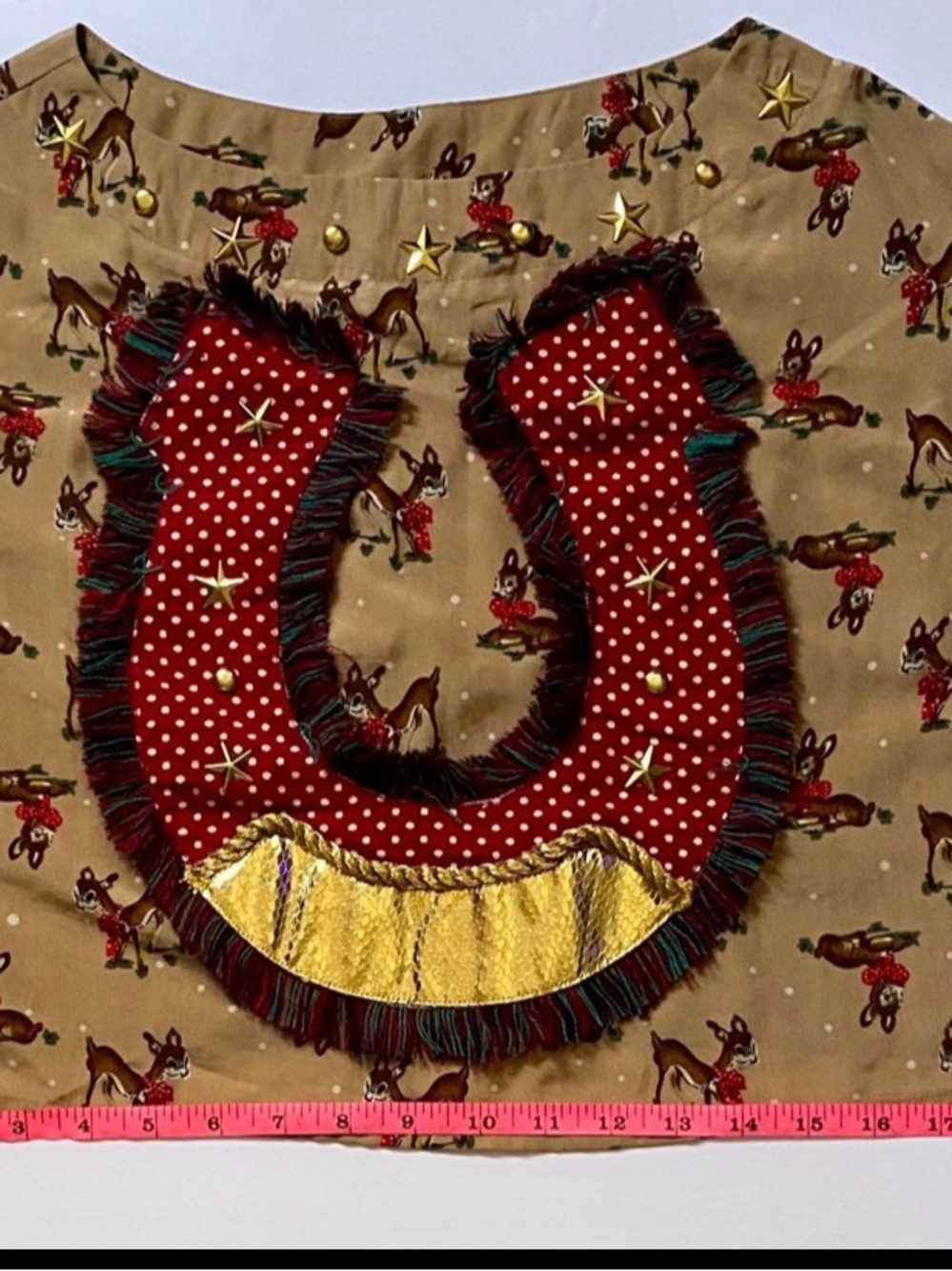 RARE Vintage Irregular Choice Bertha Bambi Deer Crop Top 2015 Cheery Deer Kitsch - Picture 5 of 6
